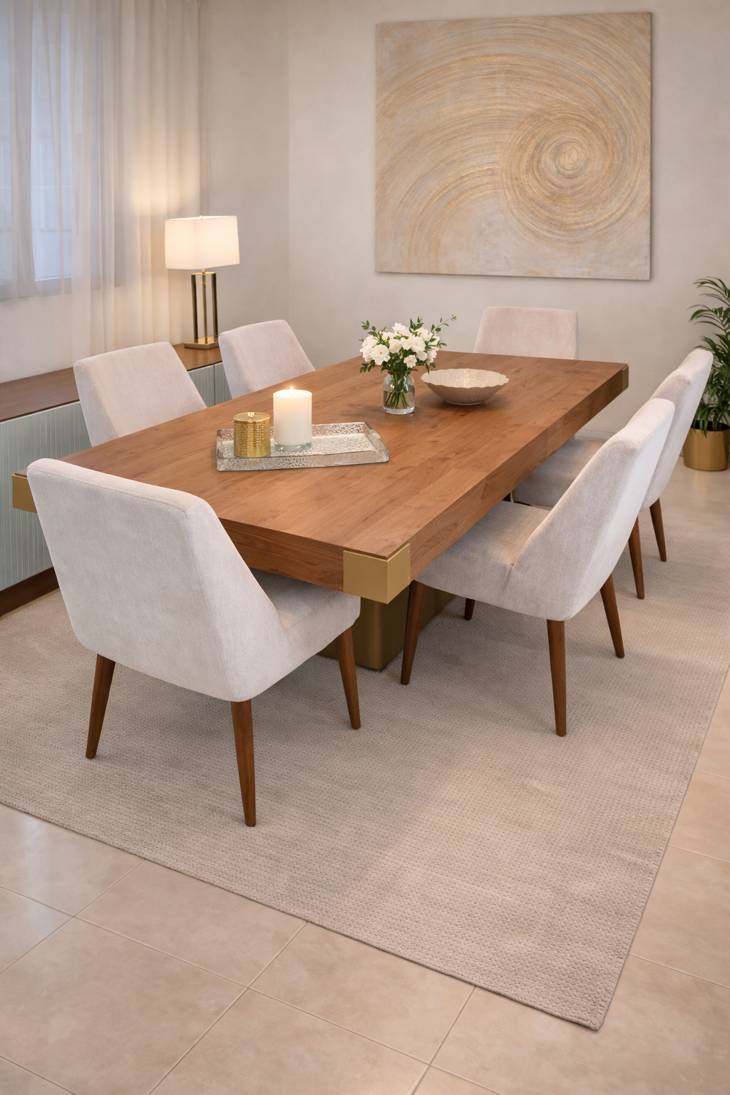 Comedor de 6 personas Modelo Aureo